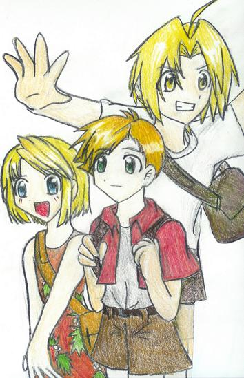 lil ed al and winry by Tinkybellrox