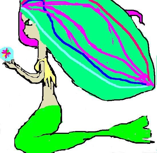 Mermaid(colored) by Tirah