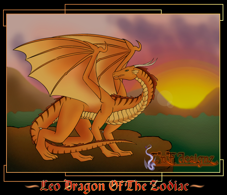 Leo Dragon Of The Zodiac by TnFDESIGNER
