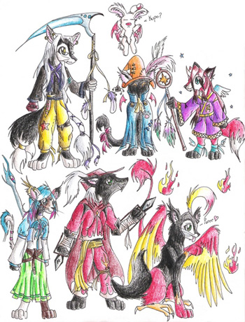 Final Fantasy Furries by Toby_chan