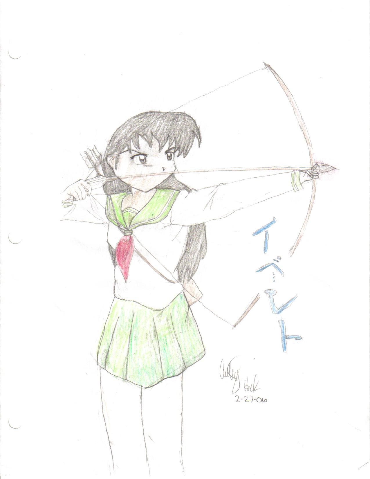 Kagome's arrow by TokyoKitty