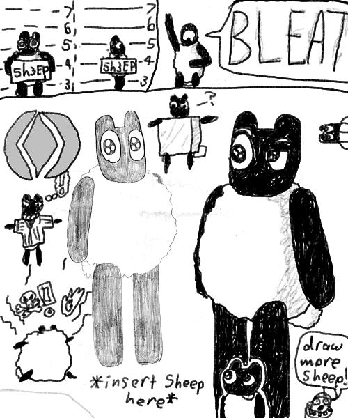 sheep collage by Tombot