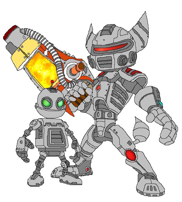 a very old paint picture I have done of Ratchet an by Tombot