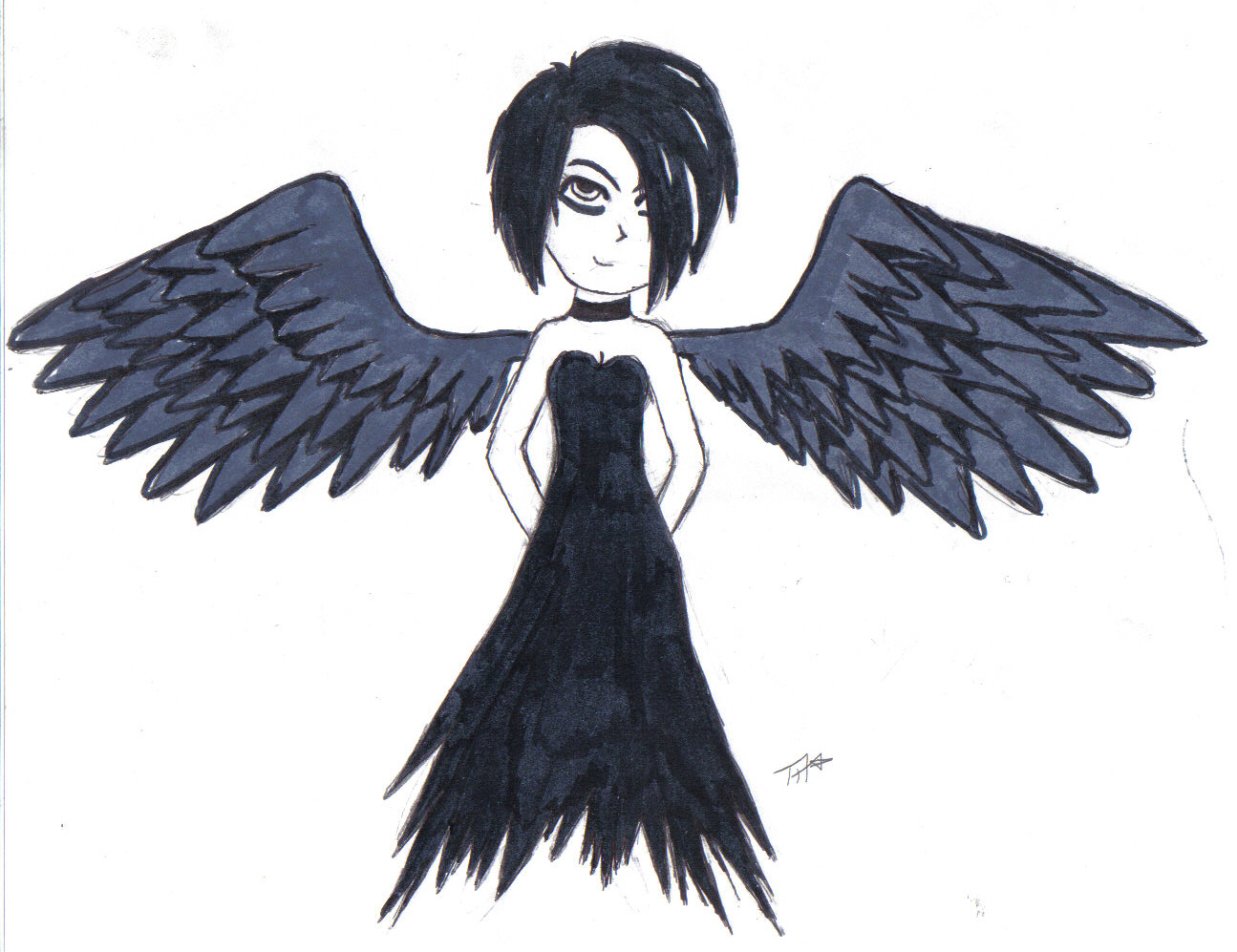 Dark Angel (pen) by TommyGun91
