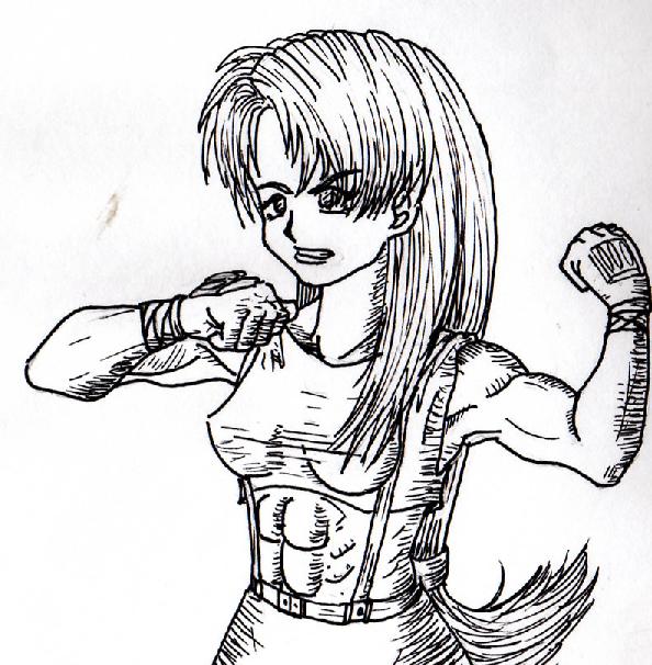 Tifa ready to kick some @$$ by TomtheMighty