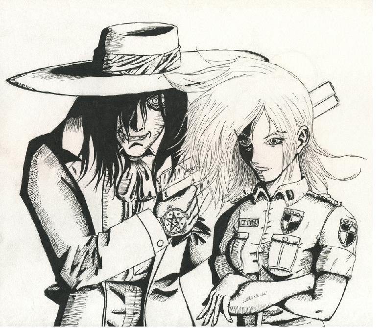 Alucard and Seras by TomtheMighty