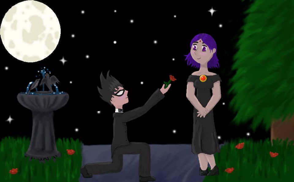 A Rose in the Moonlight (for videogamerx) by Topaz