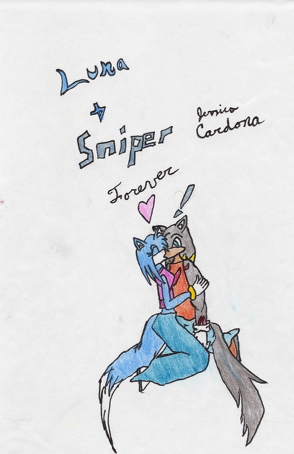 Sniper and Luna by Towa_of_Memories