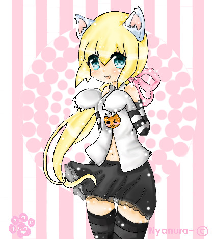 Nyanura Tinier me style C : by ToxicCandyHearts