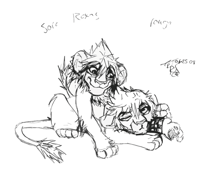 Sora + Roxas Lions by TpT