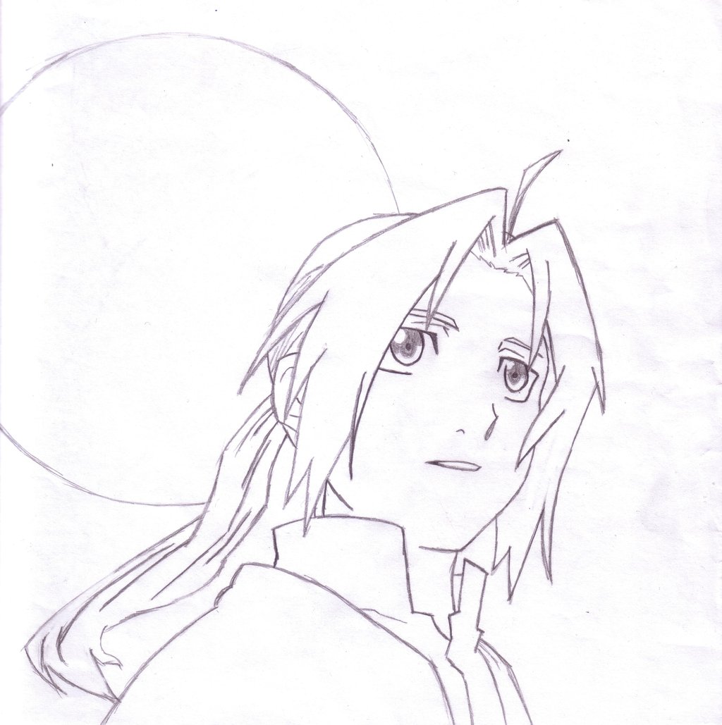 Edward Elric Lineart by Travis2311
