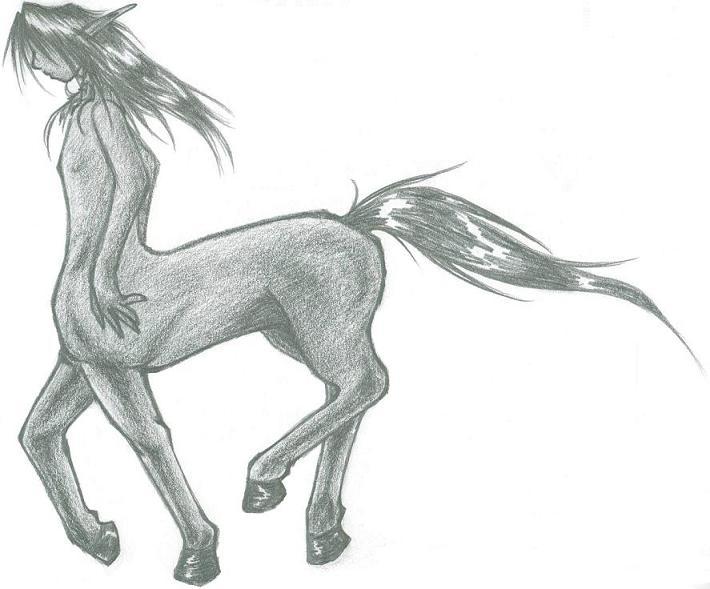 Dark-skinned Centaur by Trinity_Fire