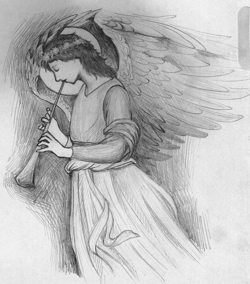 Doodlebot - Edward Burne-Jones Angel by Trinity_Fire