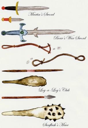 Some Weaponry from Mossflower by Triss