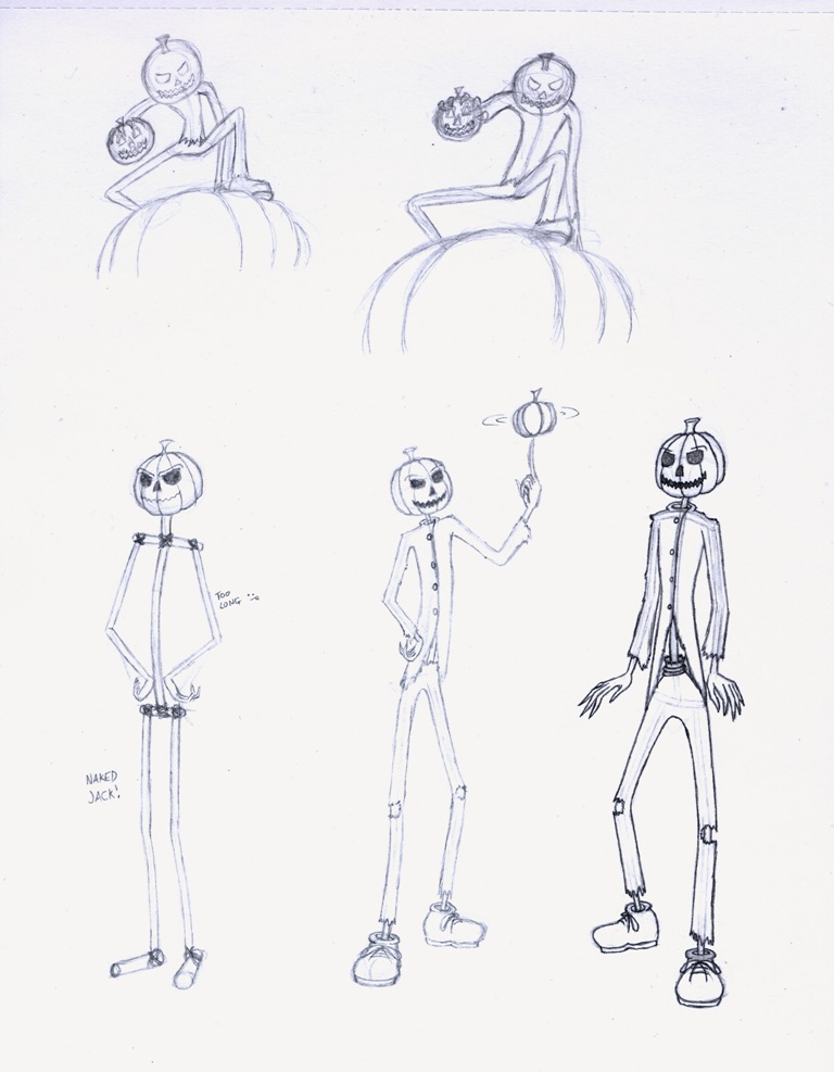 Pumpkin Jack Sketches by Triss