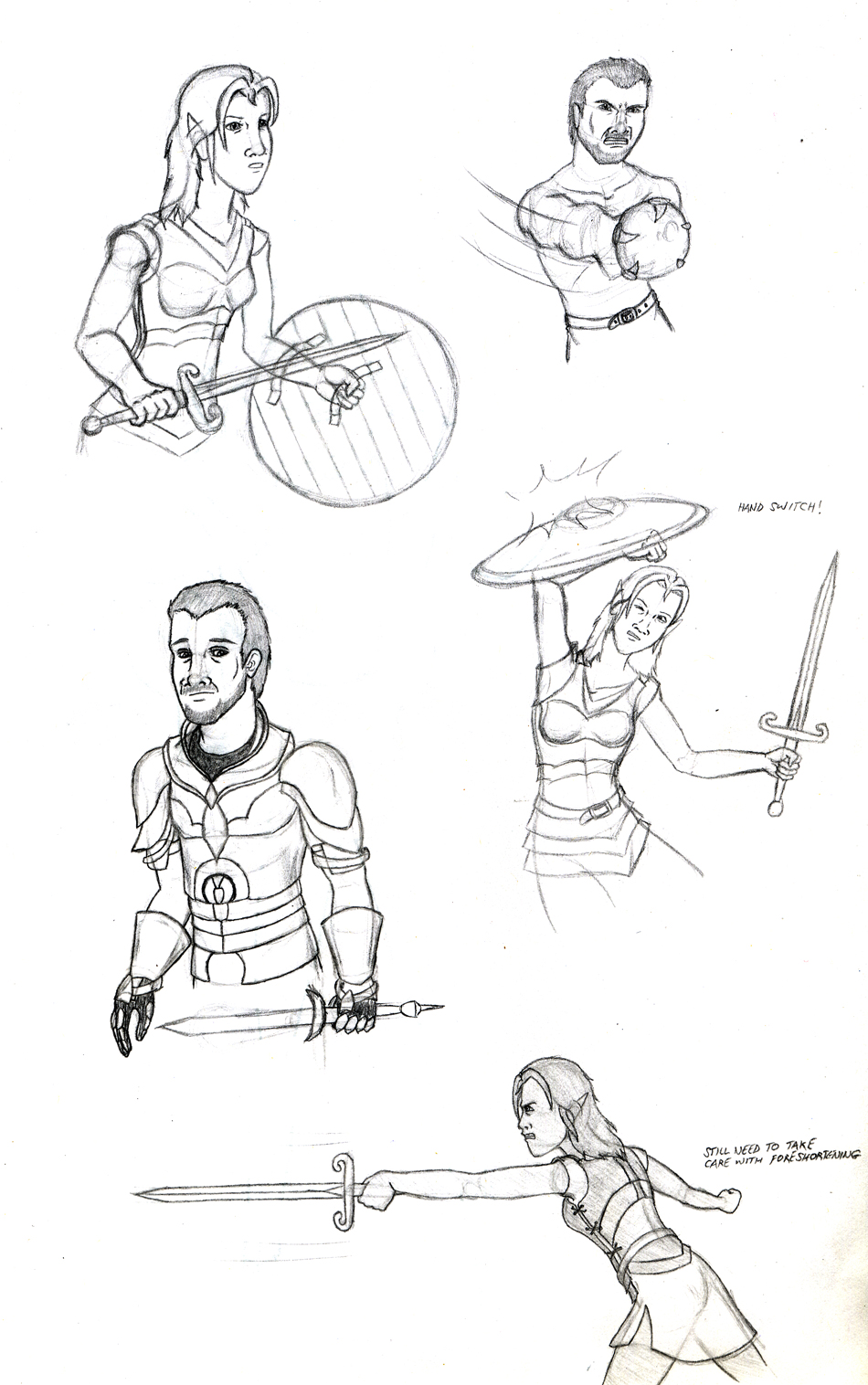 Claude and Tiria Sketches by Triss
