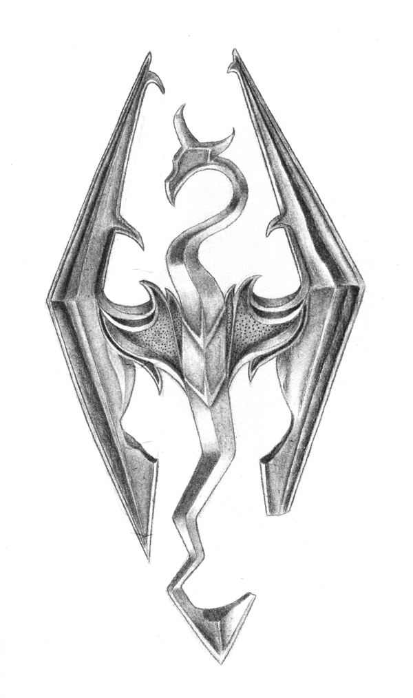 Elderscrolls Dragon Emblem by Triss