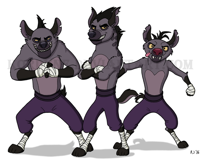 Kung Fu Hyenas by Triss