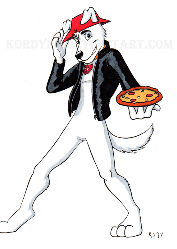 Spring Inks 6: Pizza Pooch by Triss