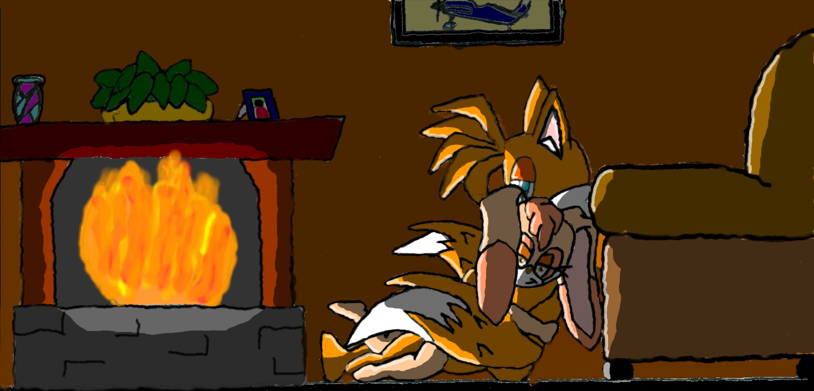 !!Tails&Cream: By the Fire!! by TrueBlue02