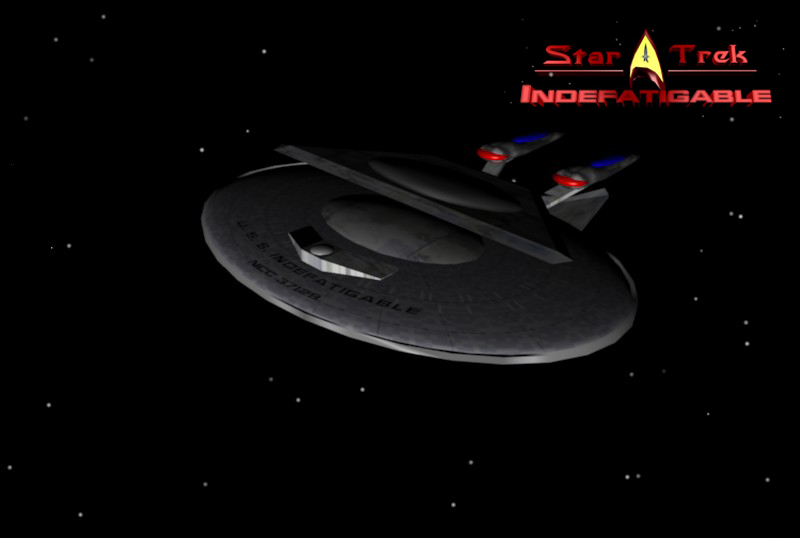 Star Trek Indefatigable Logo and Ship by True_Edge