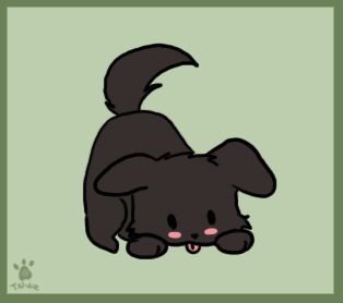 Little Black Puppy by TsuNekoChan
