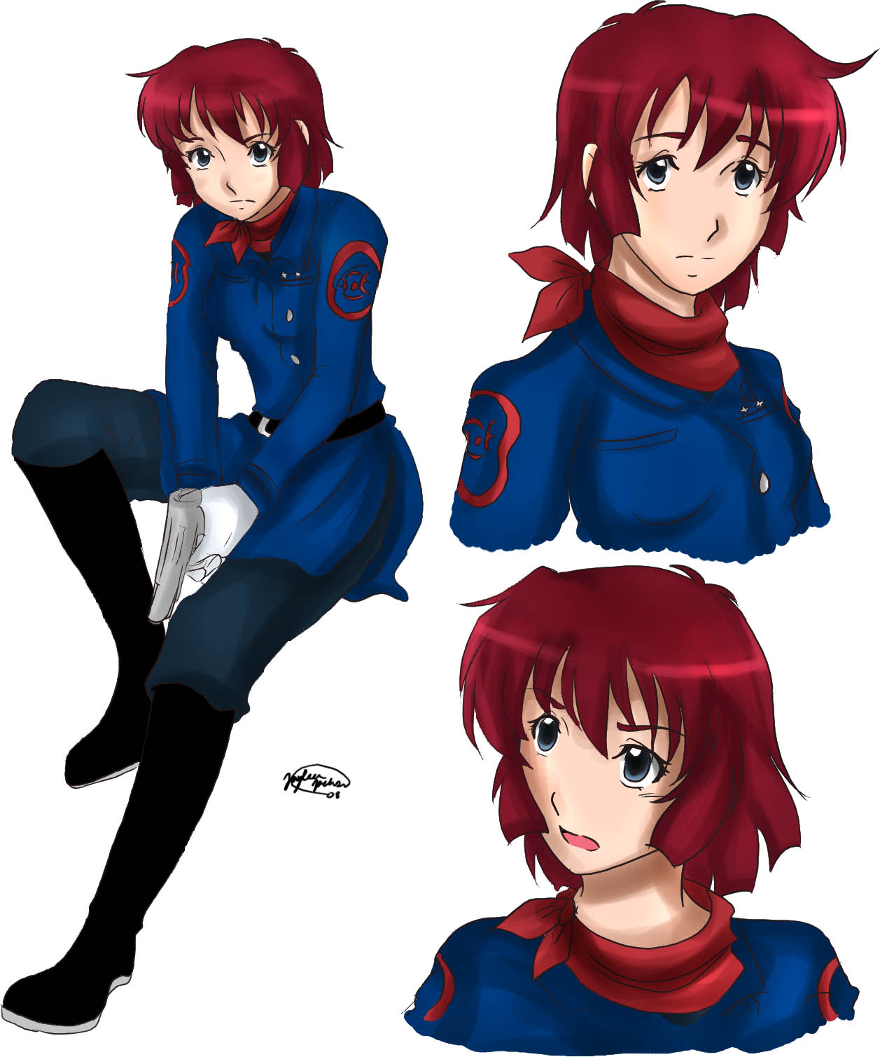 OC- Lieutenant Nataliya by TsuNekoChan