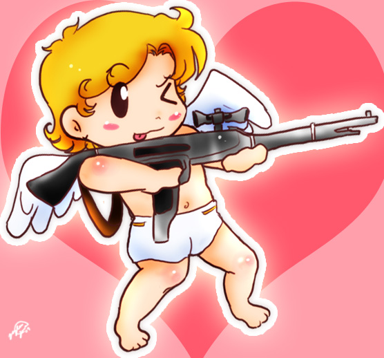 Cupid's Got A Gun by TsuNekoChan