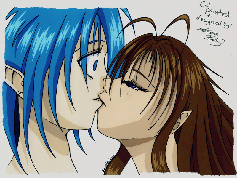 Avadan's First Kiss Cel by TsukiNoNeko