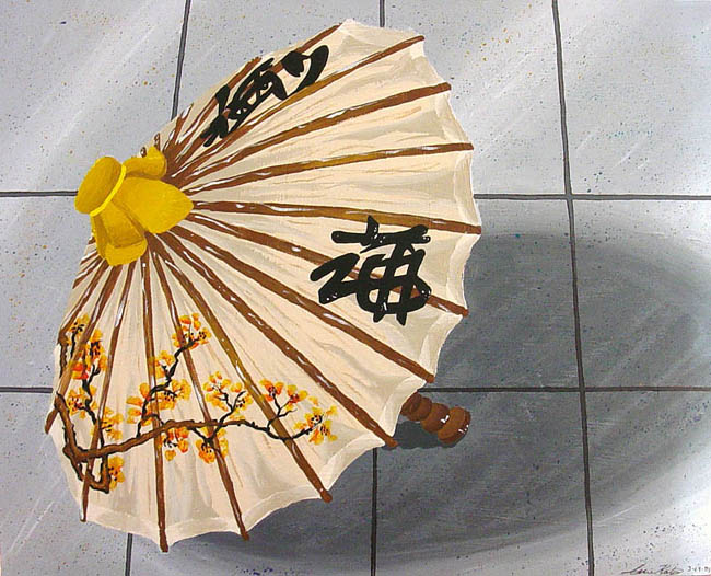 Japanese Parasol Still Life by TsukiNoNeko