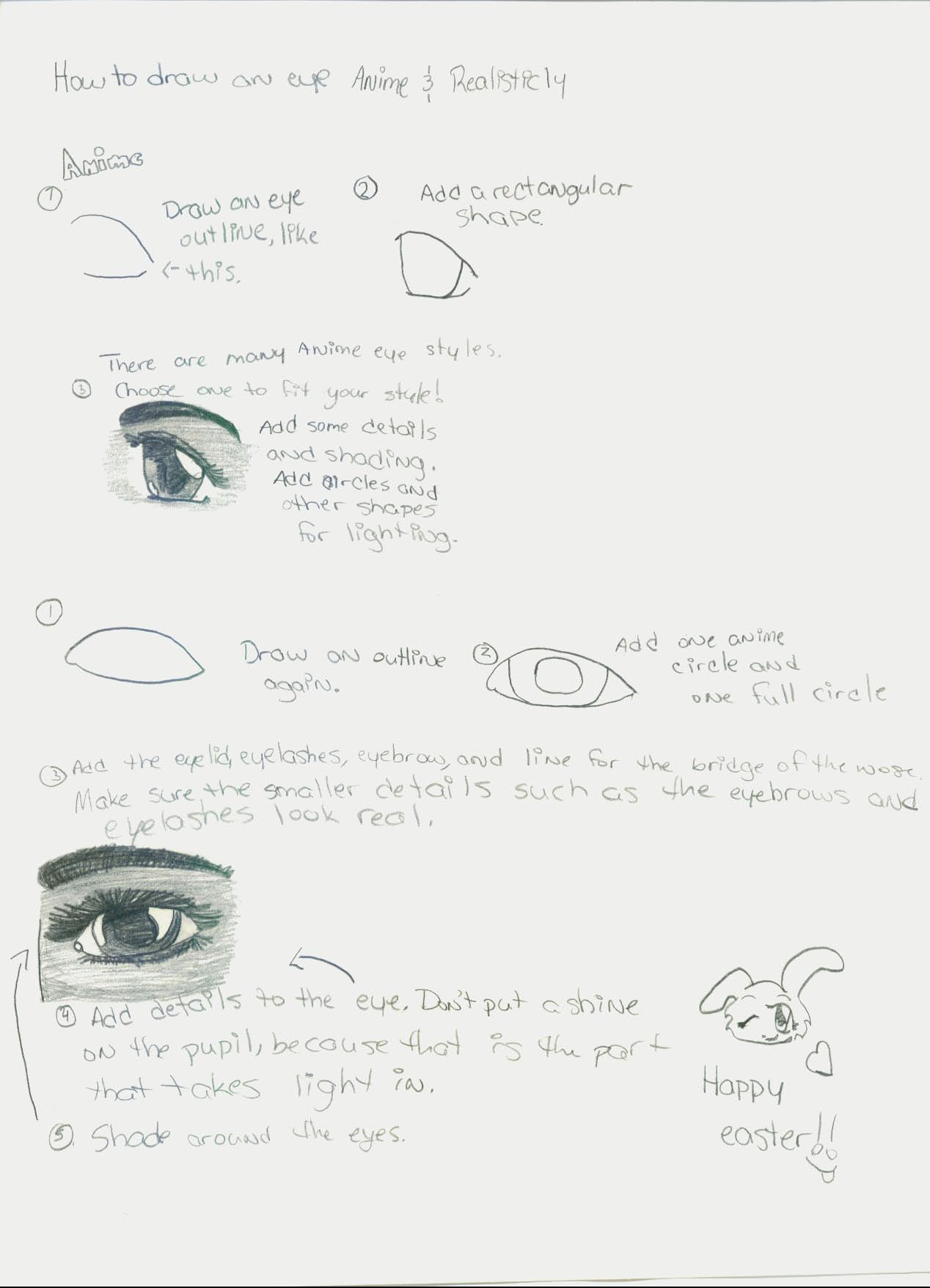 Eye Tutorial, Realistic and Anime by Tsuzaki