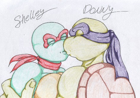 Kissing Turtles by Tuffyt