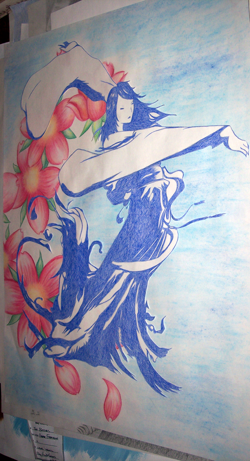 Yuna with Flowers by TwilightDragon
