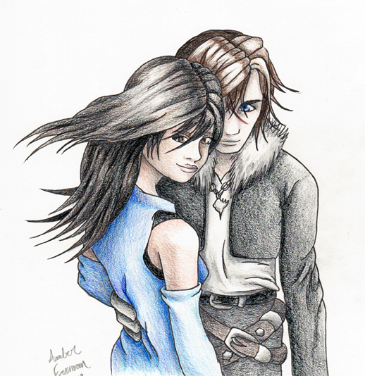 Squall and Rinoa by TwilightDragon