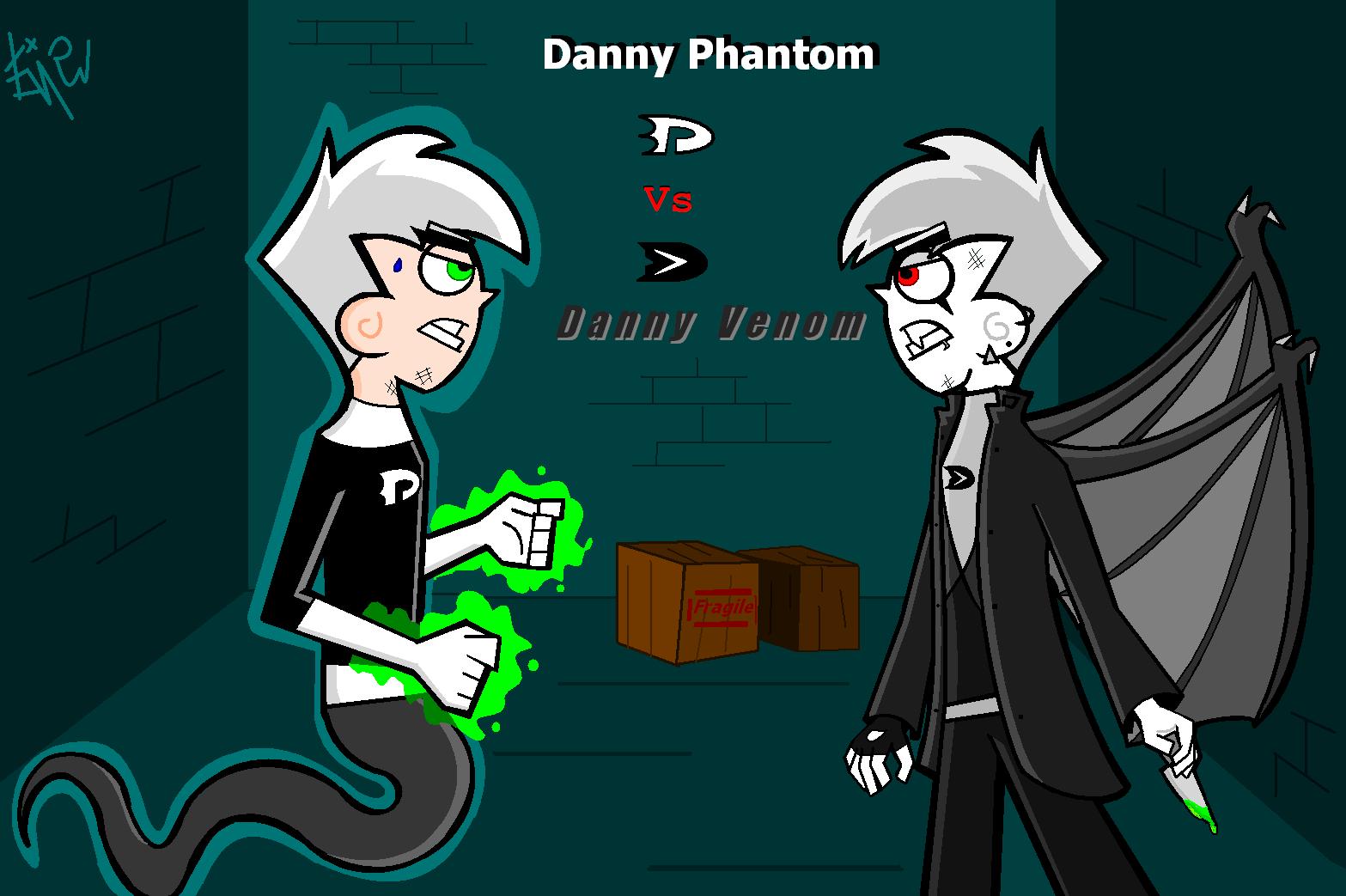 Danny Phantom Vs Danny Venom by TwilightZone