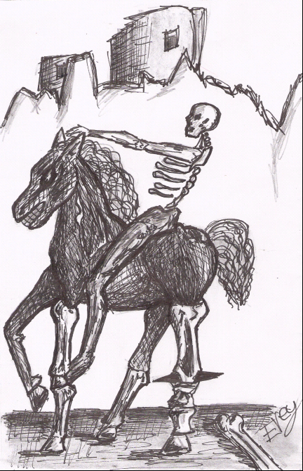 The Horse Man of Death, Dali by TwilightZone