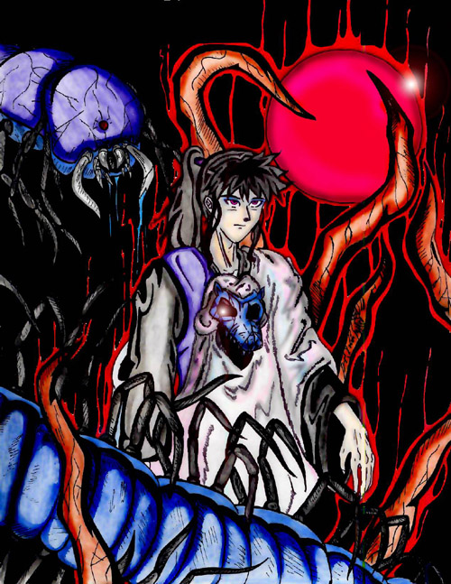 Naraku and demons by Tyronus