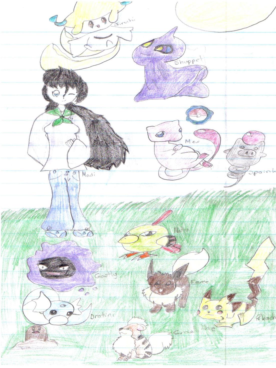 Me and my pokemon by tabbycatzigzig