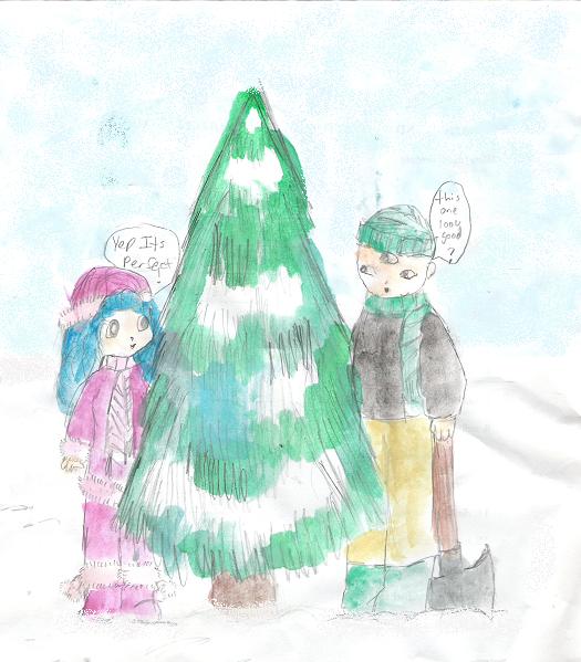 Christmas tree hunting by tainted_truffle