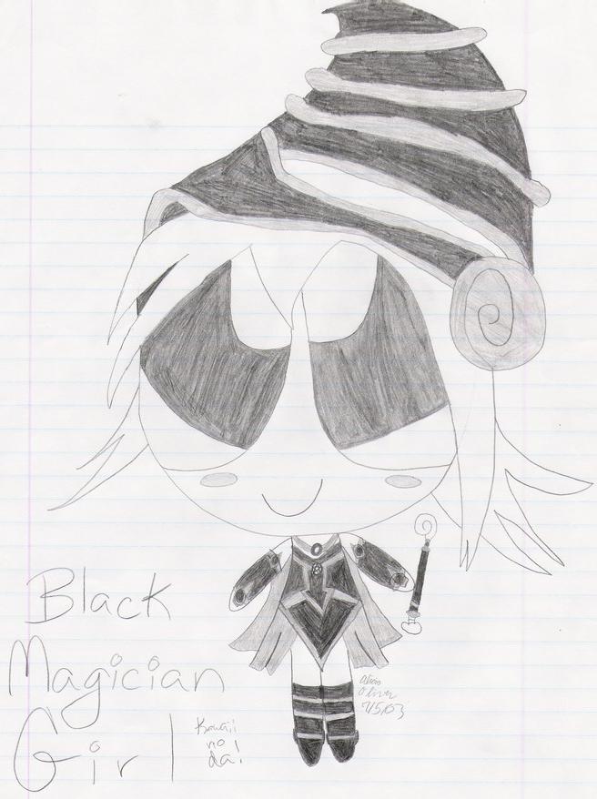 Chibi Black Magician Girl by taitofan