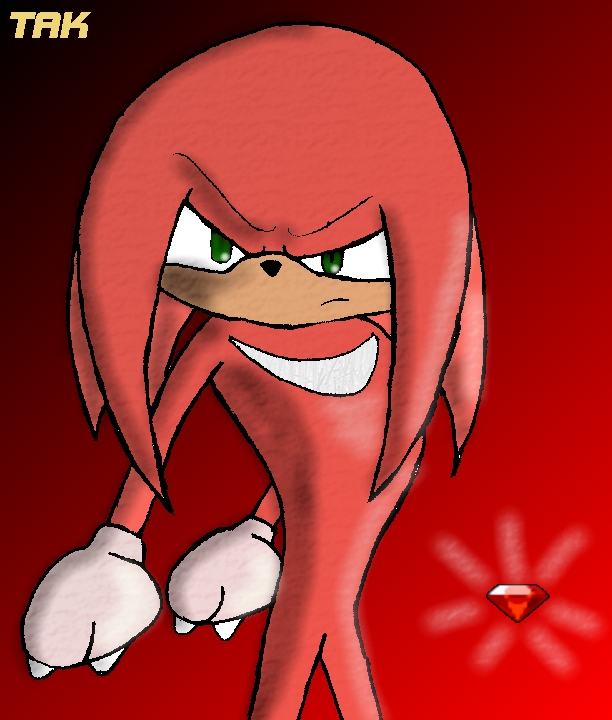 Knuckles the Echidna for the fangirls ;-) by takashi_maze