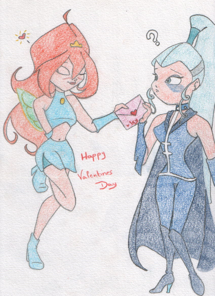 Happy Valentines Day - Bloom and Icy - Colored by tante_carla