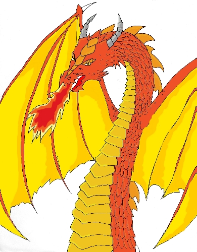 Dragon(coloured) by taraforest