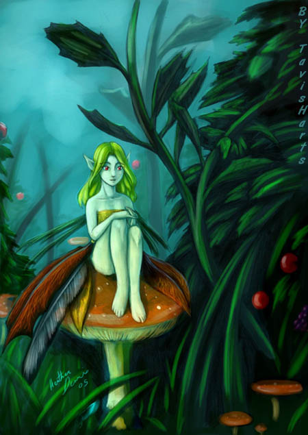 Garden of the leaf fairy by tavisharts