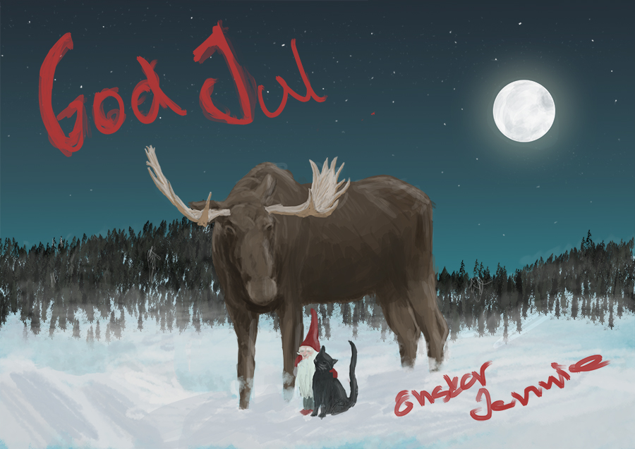 God Jul/Merry Christmas card by team-machine