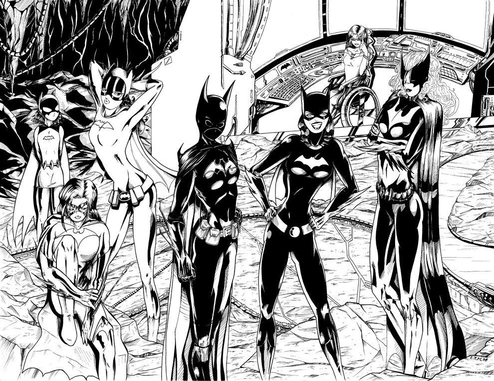 Batgirls Inks by teamzoth
