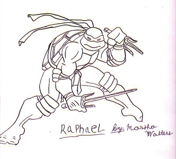 Raphael In Crow Quill Pen by teentitansfanatic