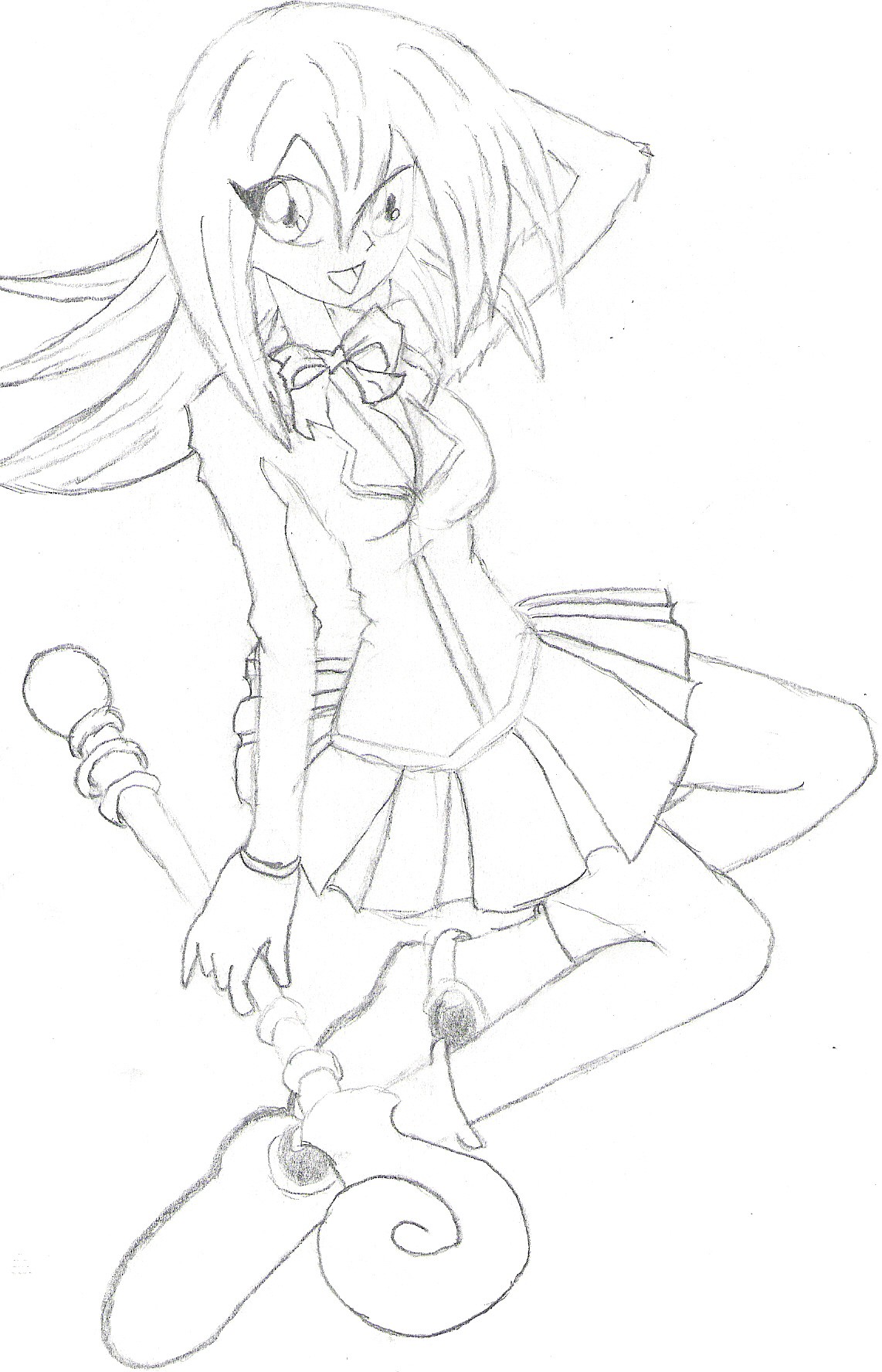 Dark Magician Girl in Domino School Uniform (reque by tenchi
