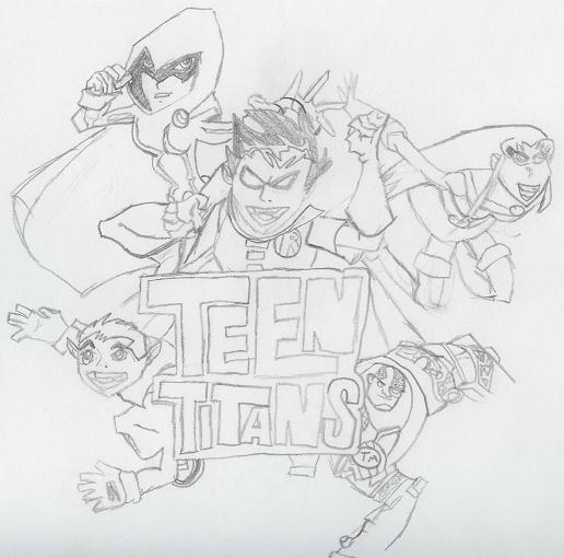 The Teen Titans by terry_titanqueen