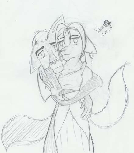 Embrace (Sketch)(For Whitewolf) by texas_luver